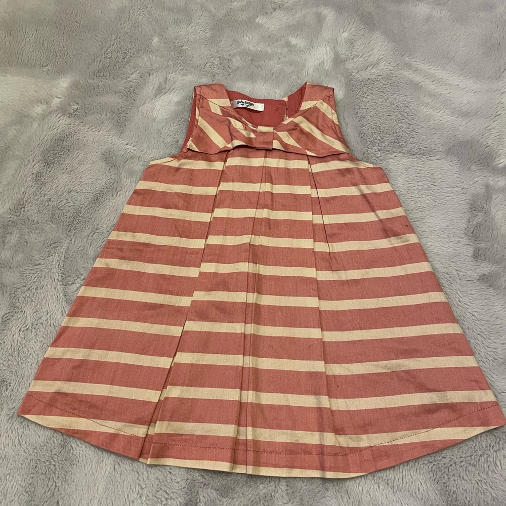Like New 12-18 M Pink Striped Boden Dress
